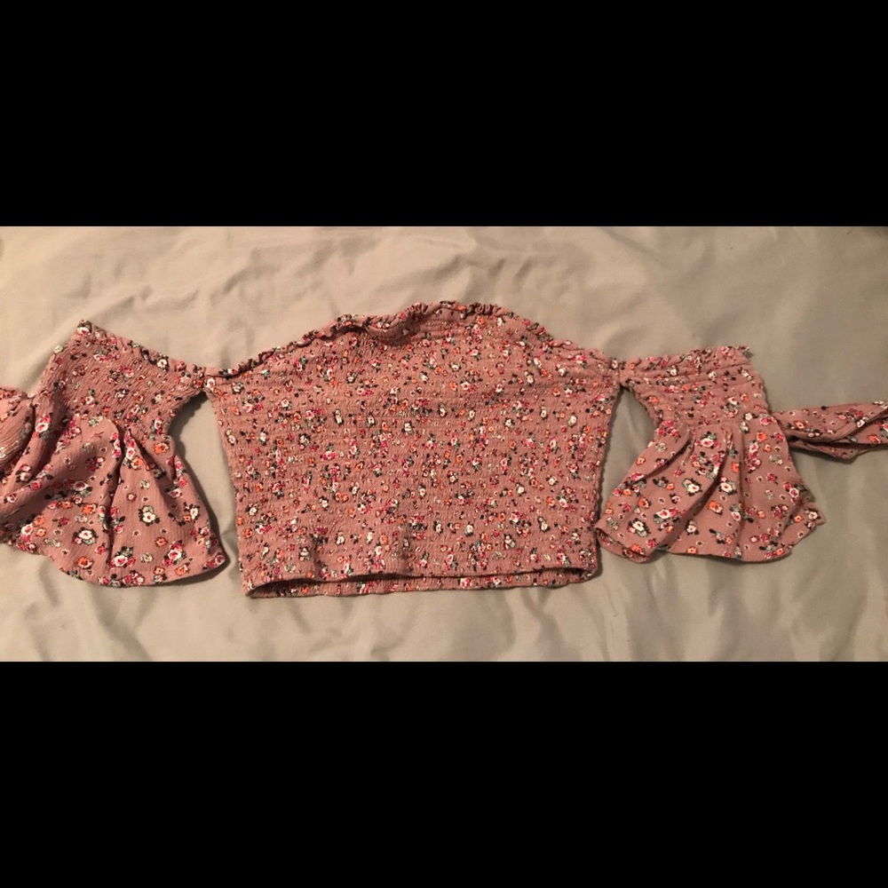 Off the shoulder crop top